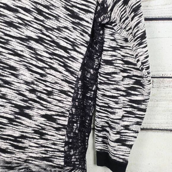 Como Vintage Black White Knit Pullover Sweater 3X - Picture 4 of 8